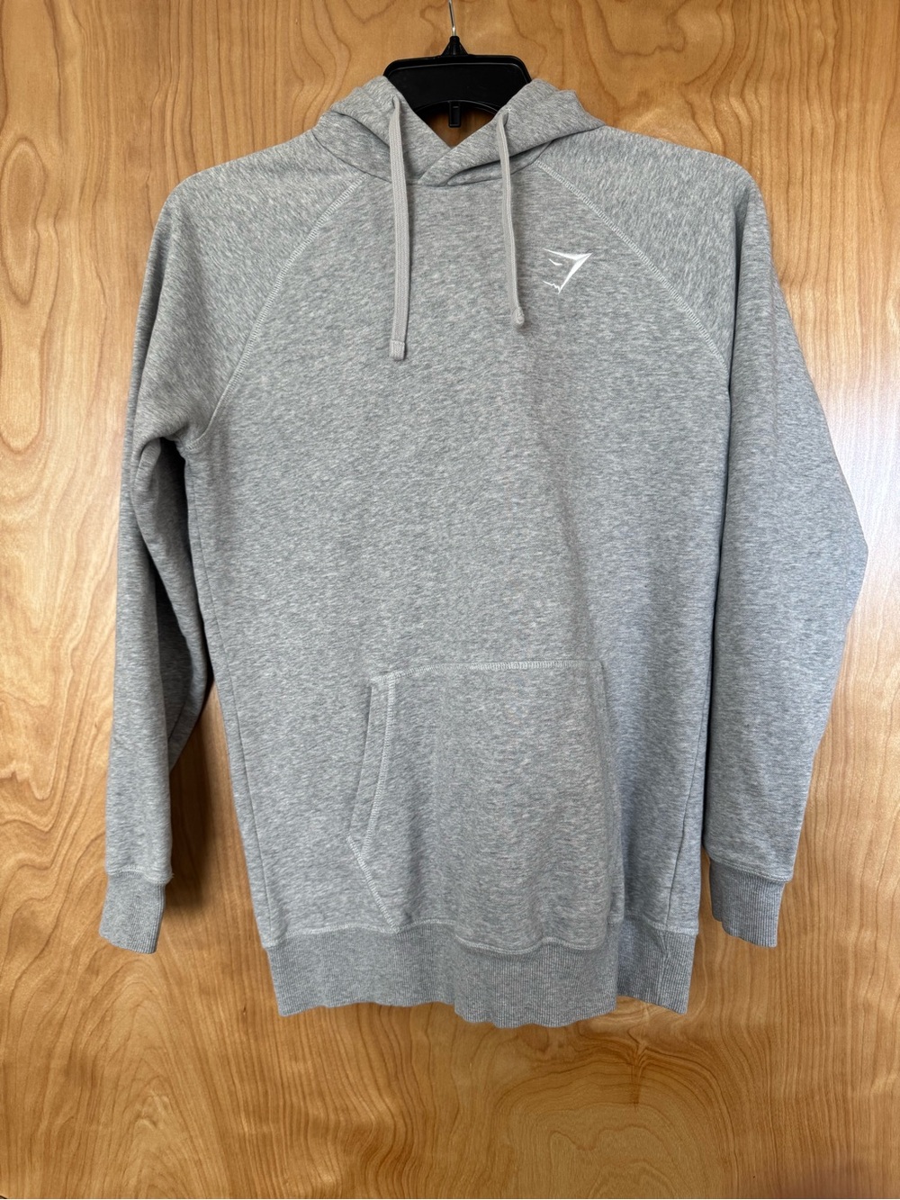 Gymshark Men's Gray Pullover Hoodie - Lightweight Comfort Size S